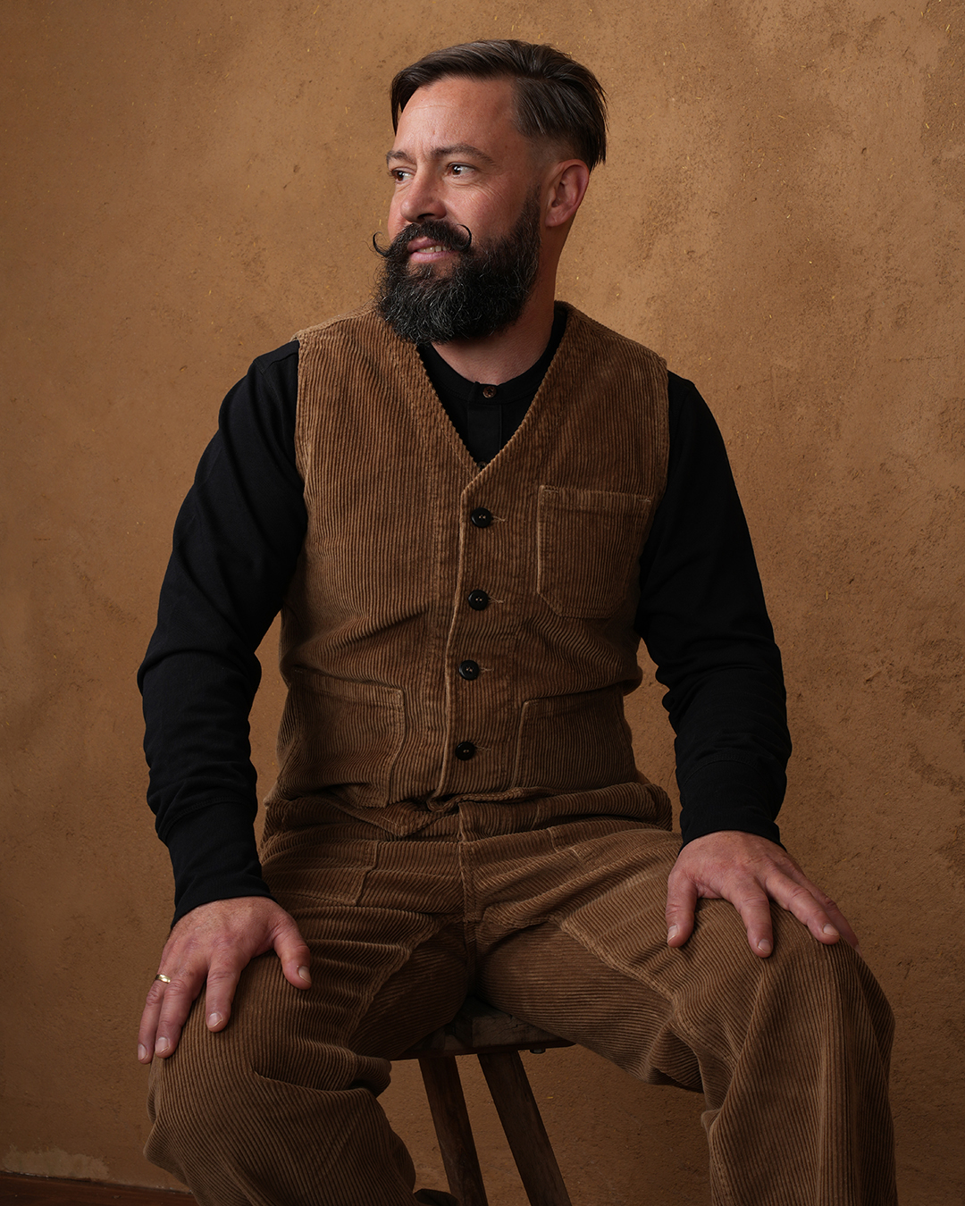 1937 Roamer Vest light brass cord