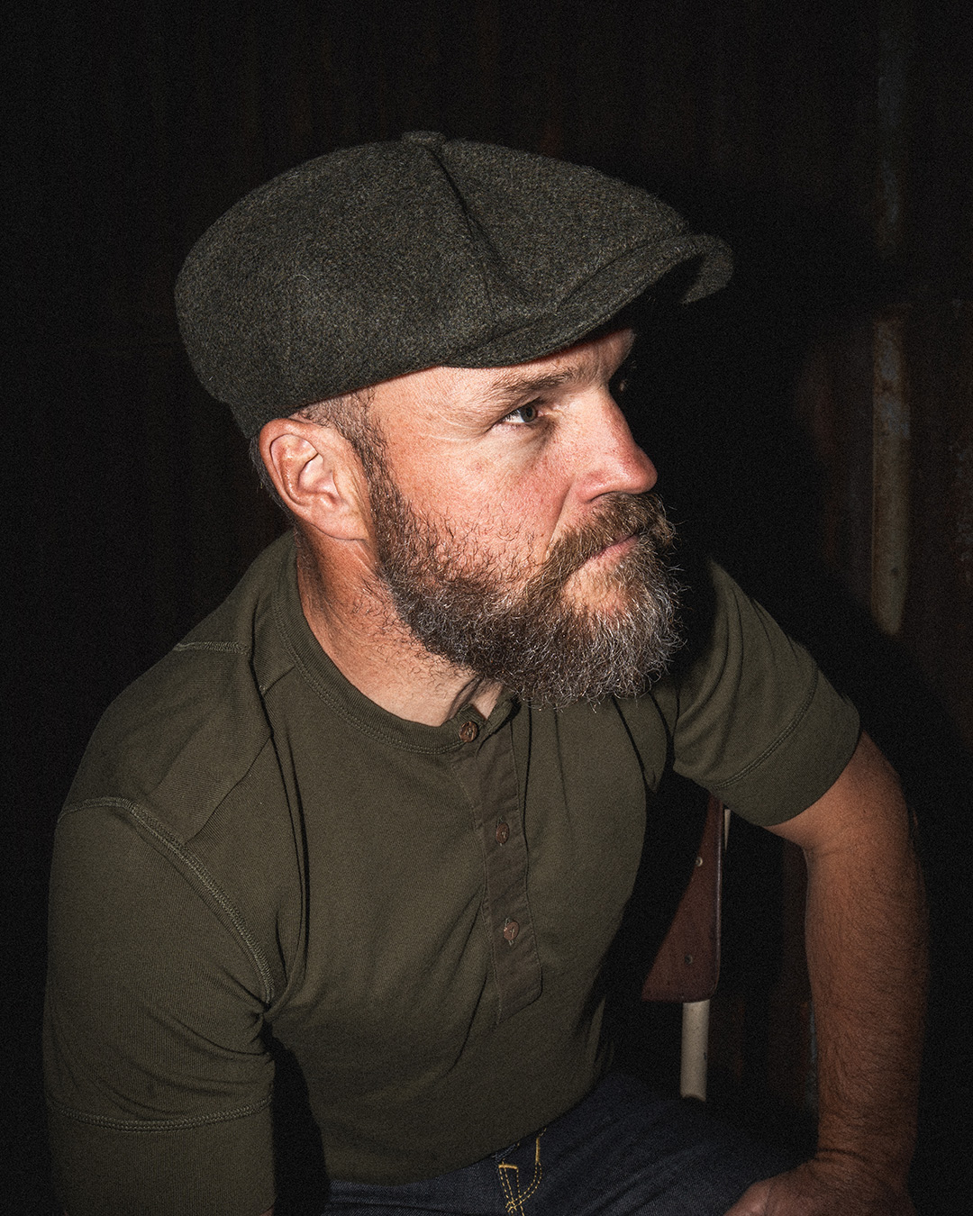 1928 Newsboy Cap Dewar green