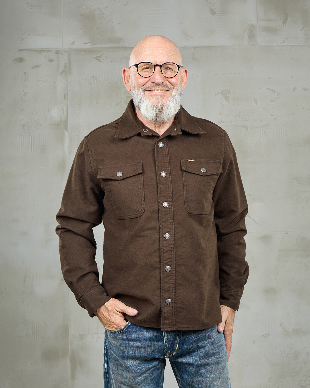 1943 CPO Shirt Moleskin Soil Brown