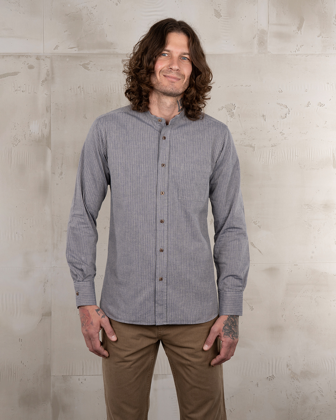 1923 Buccanoy Shirt grey striped 1923 Buccanoy Shirt grey striped