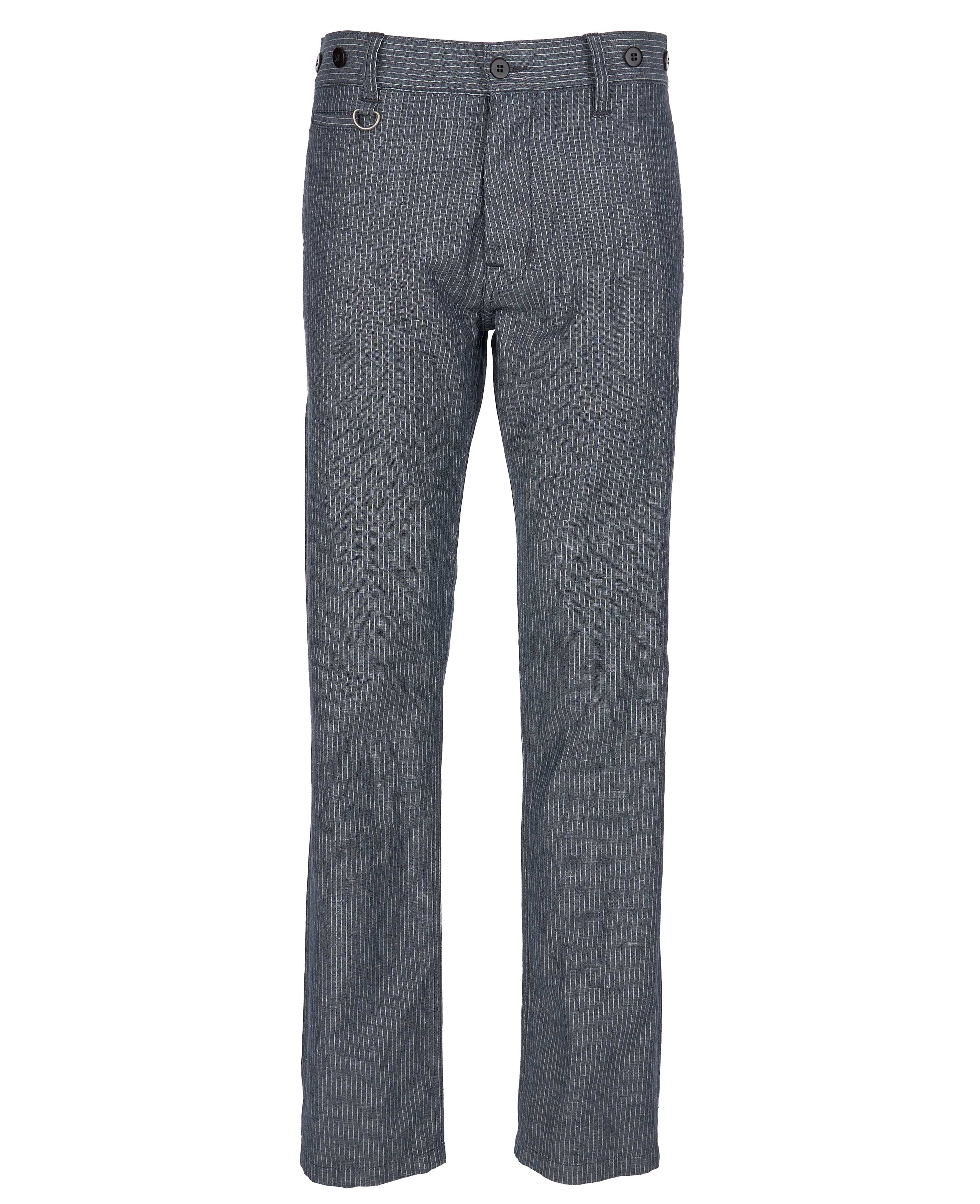 1942 Hunting Pant Grey Striped Linen 1942 Hunting Pant Grey Striped Linen