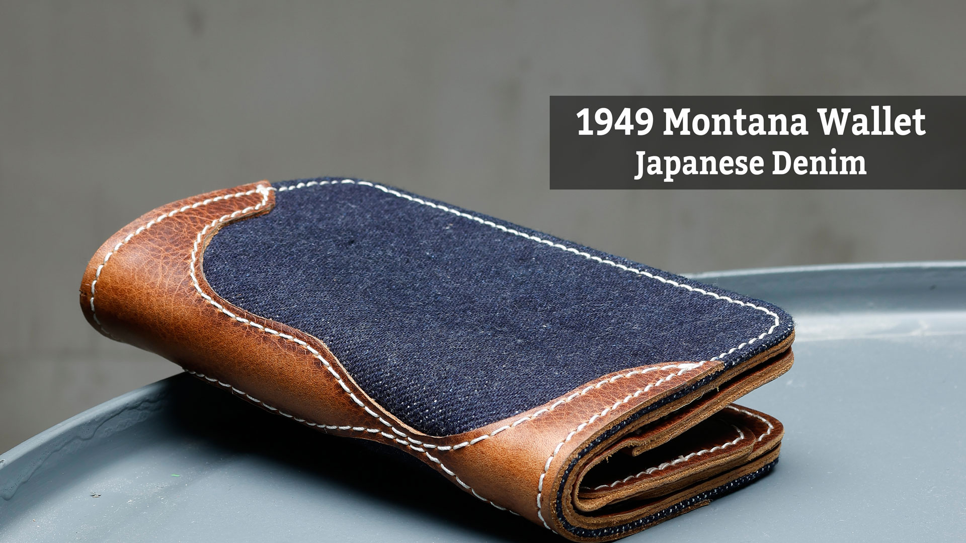 1949 Montana Wallet Japanese Denim