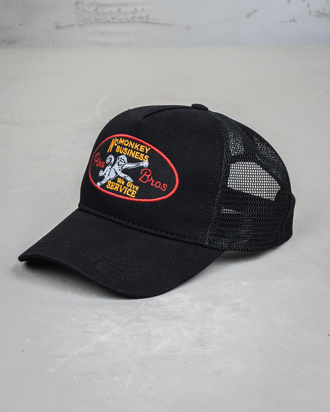 1972 Trucker Cap No Monkey Business Black 1972 Trucker Cap No Monkey Business Black