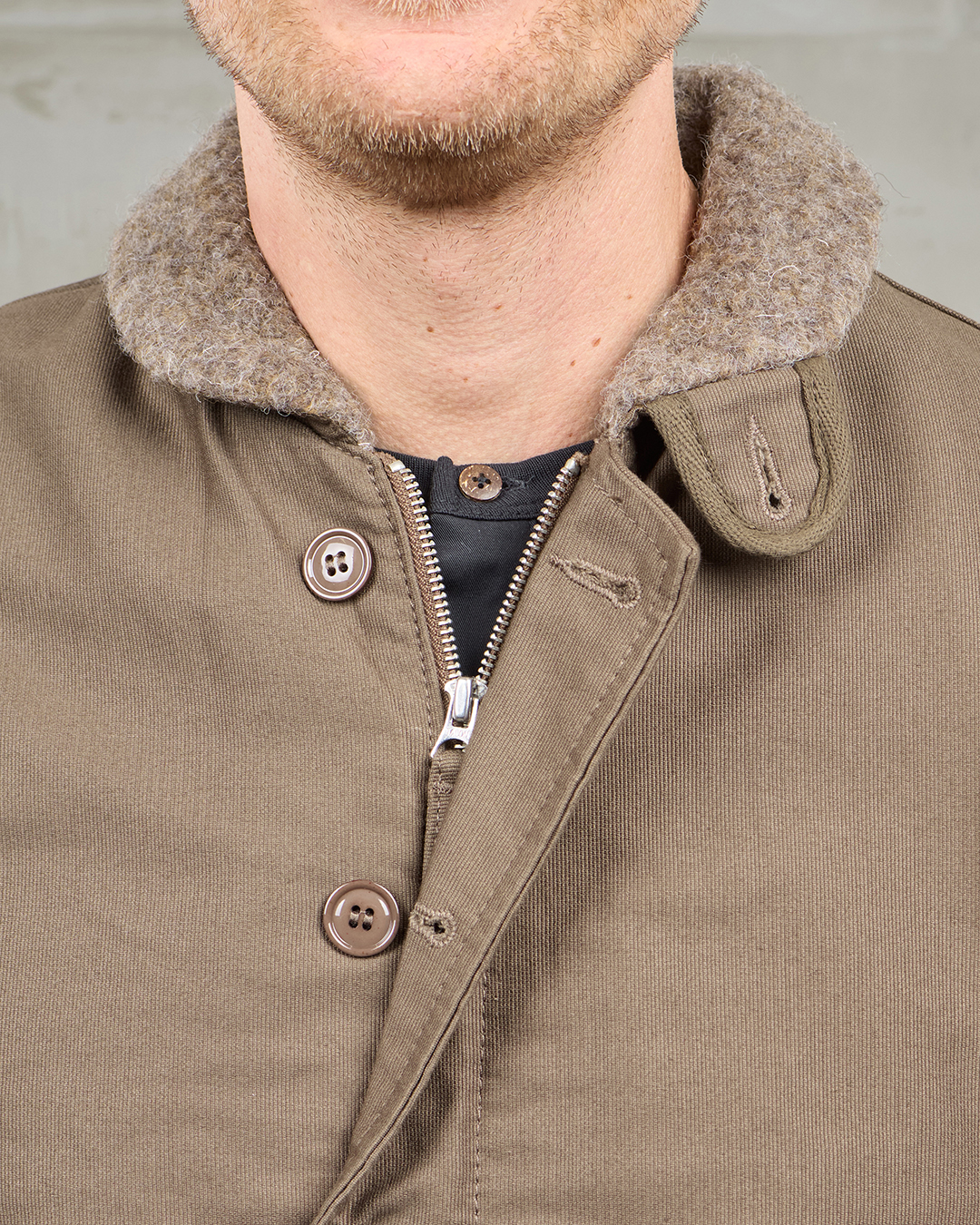 1944 Deck Vest Jungle Cloth Khaki