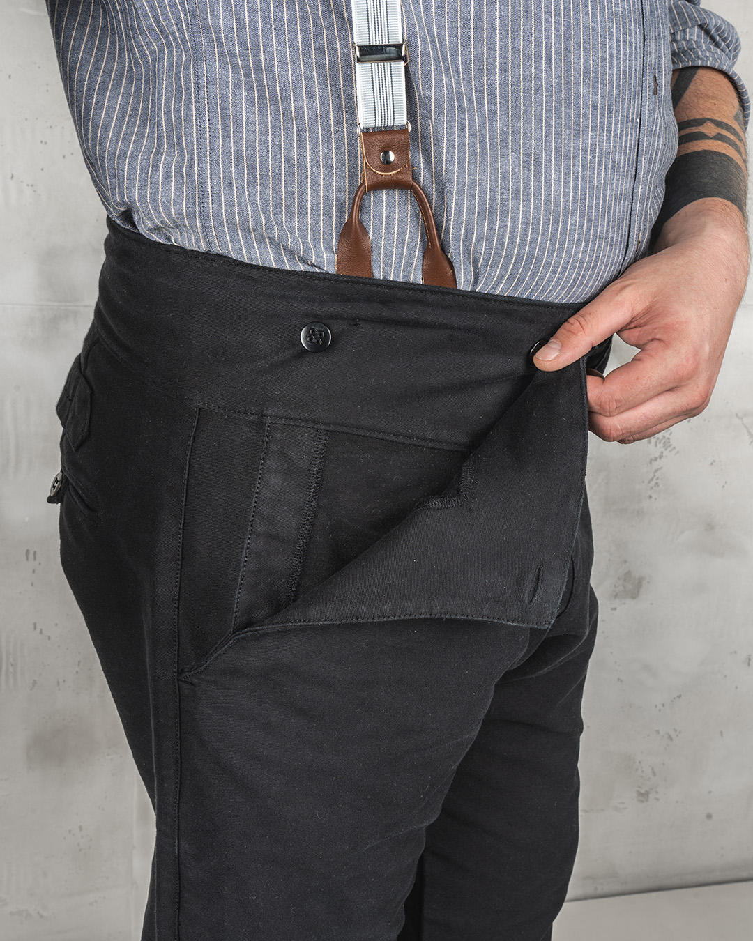1935 Machinist Trousers Elephant Skin Black 1935 Machinist Trousers Elephant Skin Black