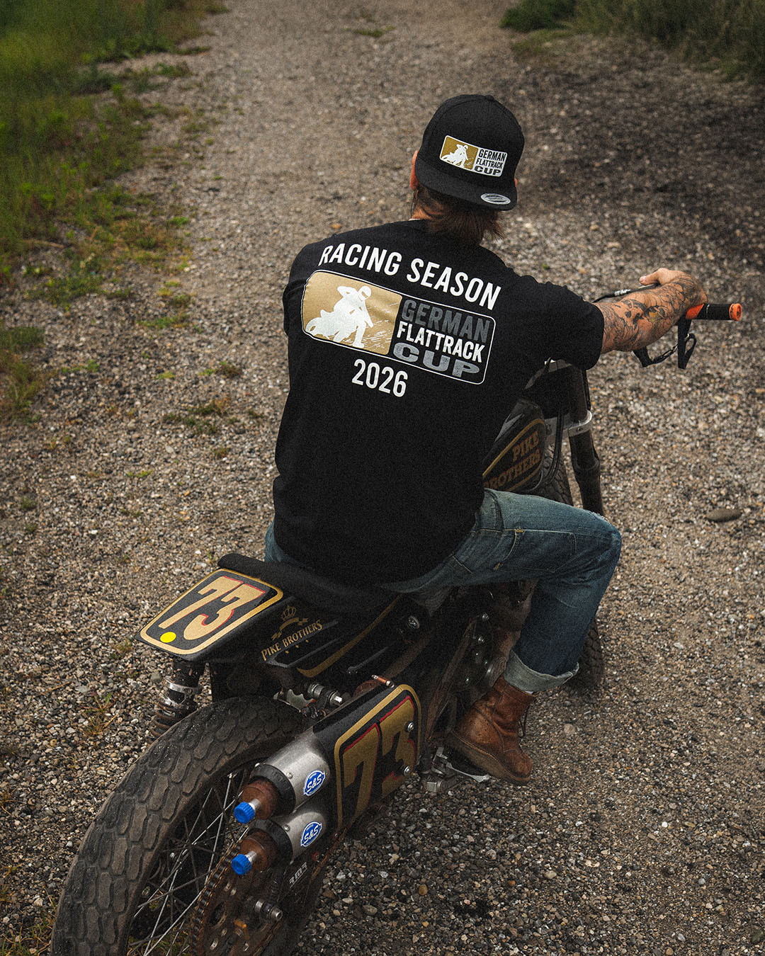 1969 Sports Tee Flat Track 26 Black