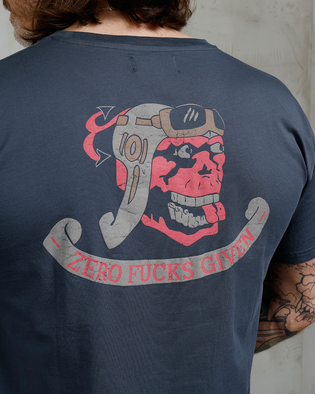 1969 Sports Tee Zero Fucks Given Petrol