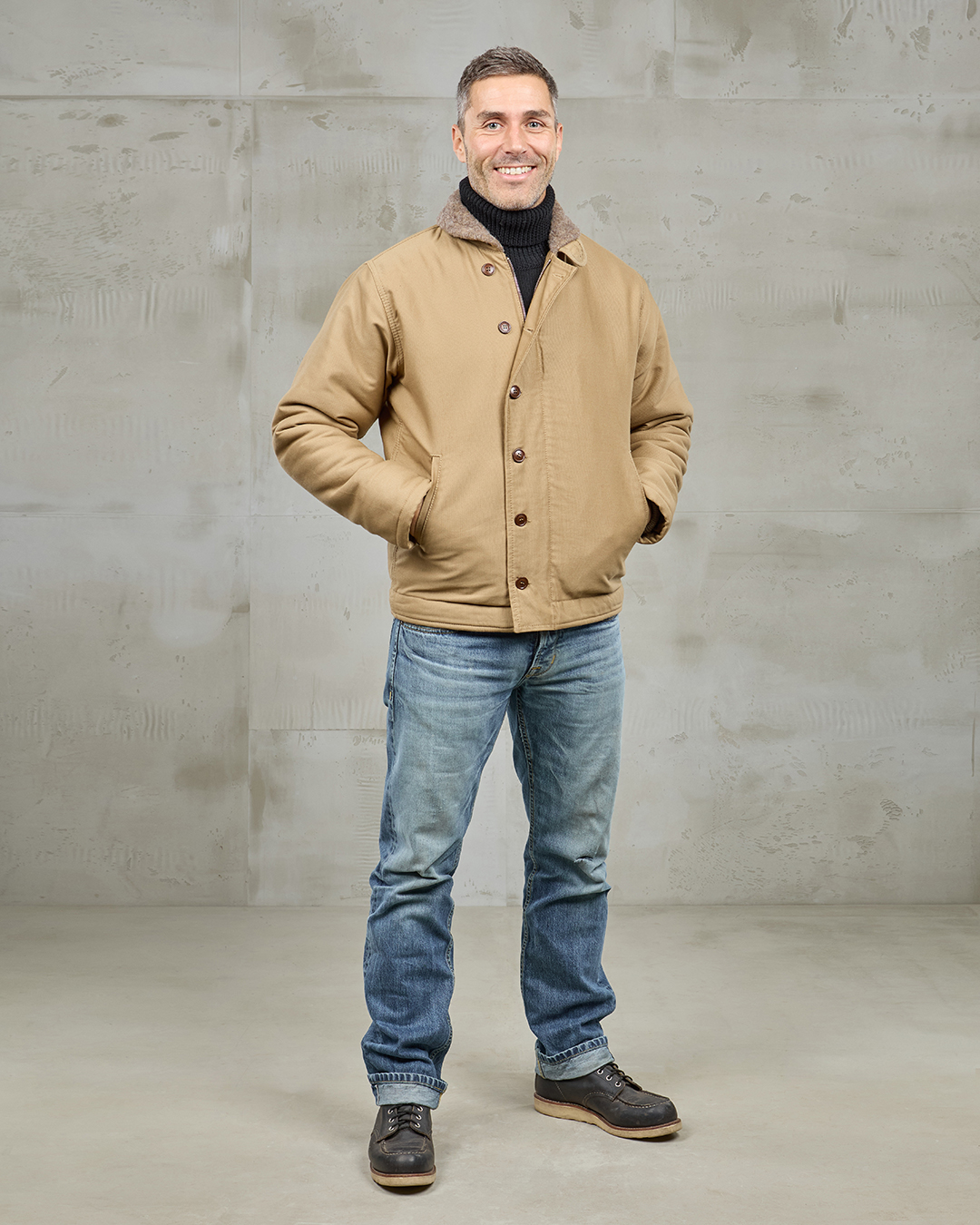 1943 N1 Deck Jacket Jungle Cloth Beige