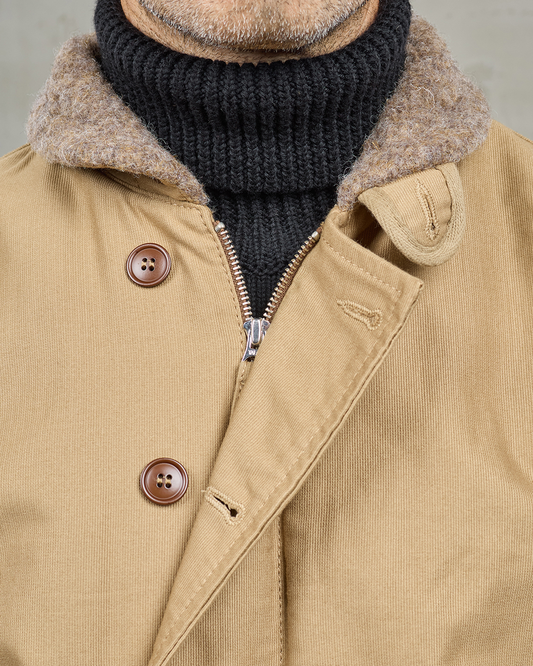 1943 N1 Deck Jacket Jungle Cloth Beige