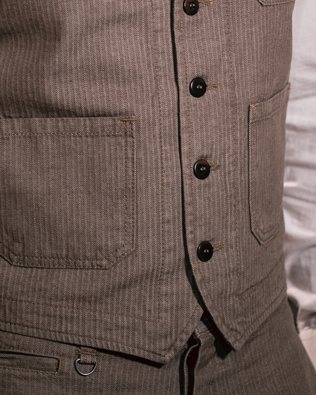 1937 Roamer Vest HBT brown