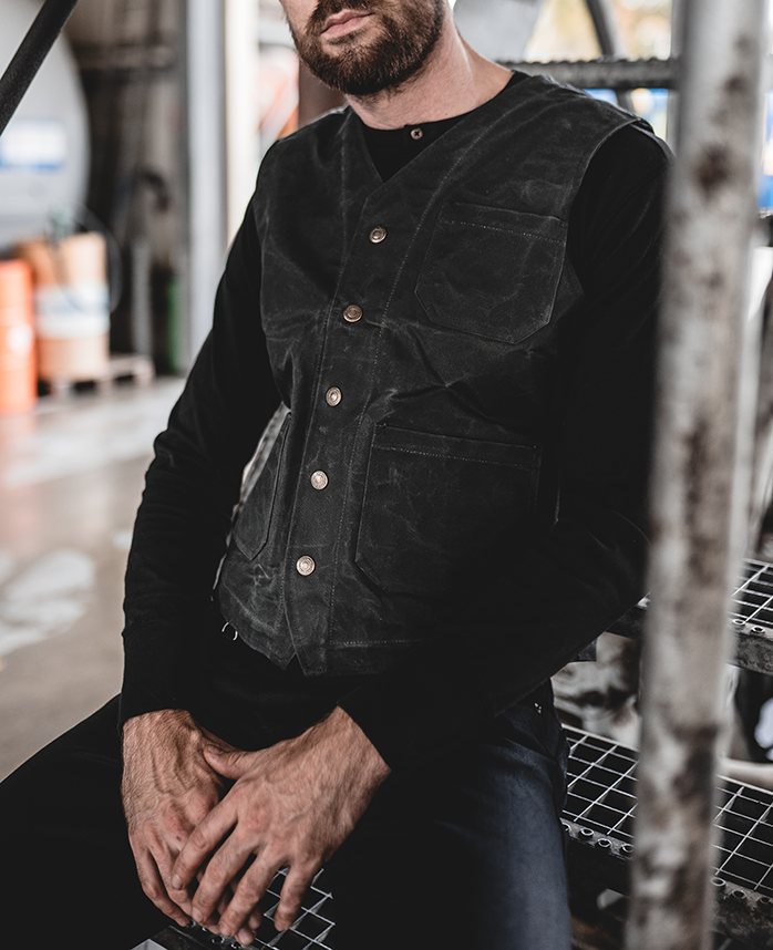 1937 Roamer Vest waxed olive 1937 Roamer Vest waxed olive