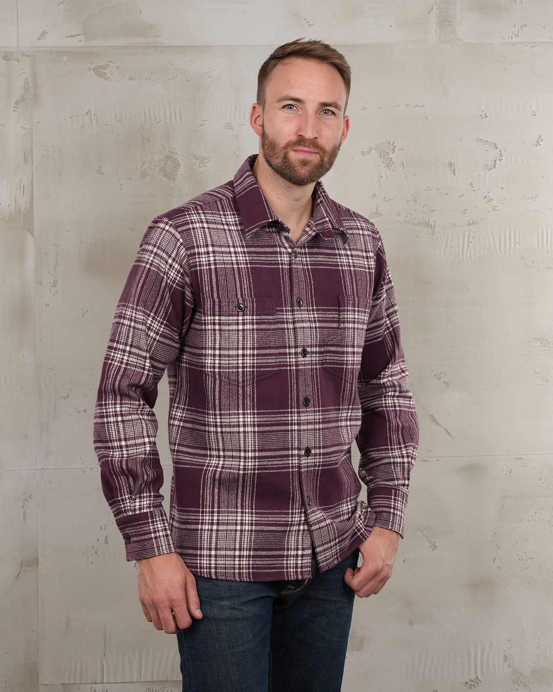 1937 Roamer Shirt Livingston Bordeaux