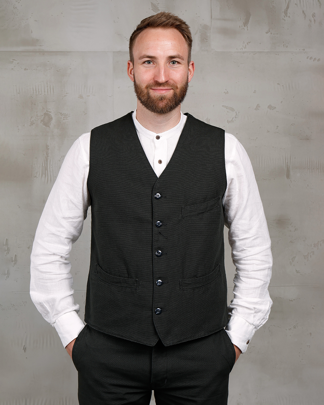 1908 Hazienda Vest Panama Grey