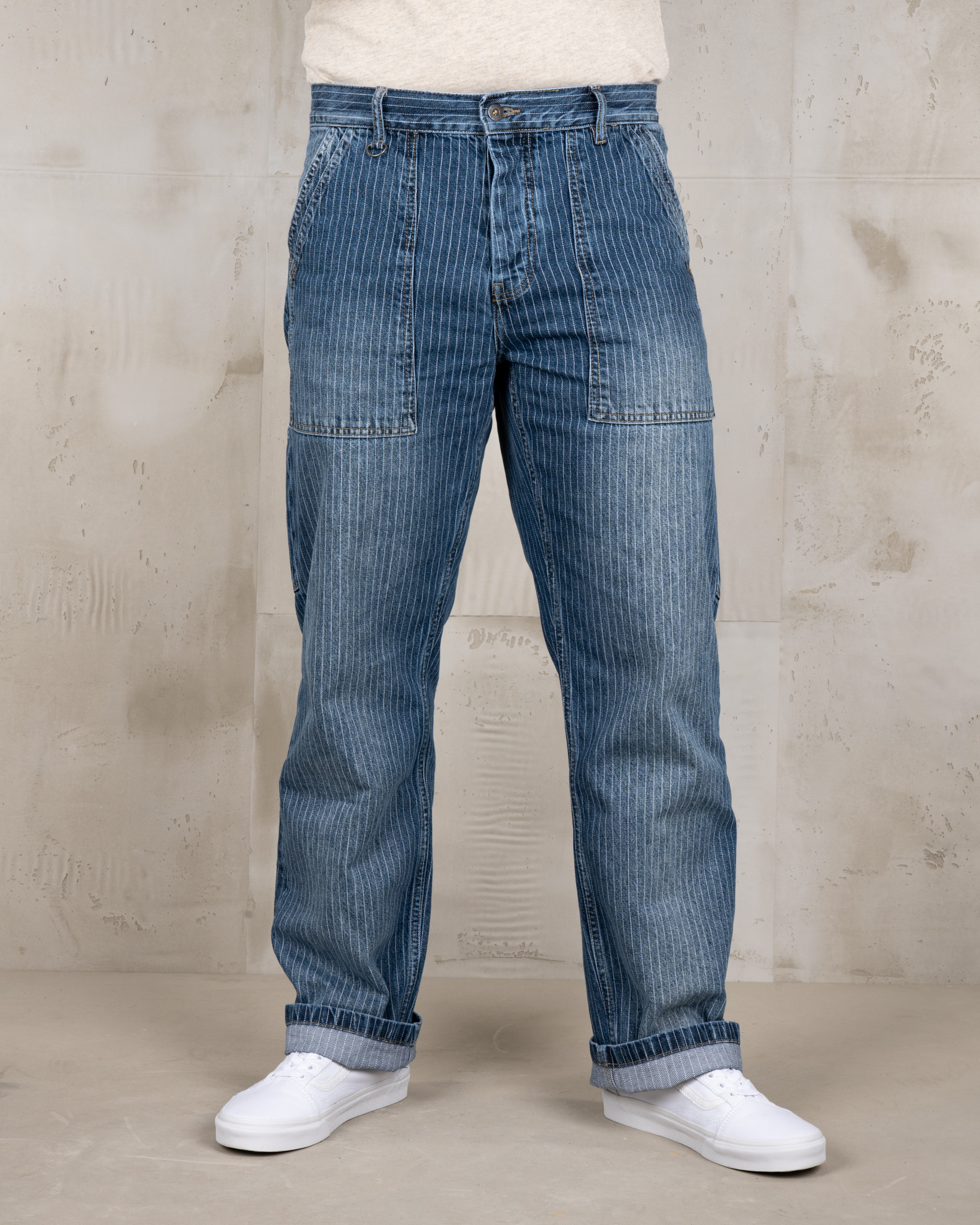 1967 Utility Trousers Blue Wabash Rinsed 1967 Utility Trousers Blue Wabash Rinsed