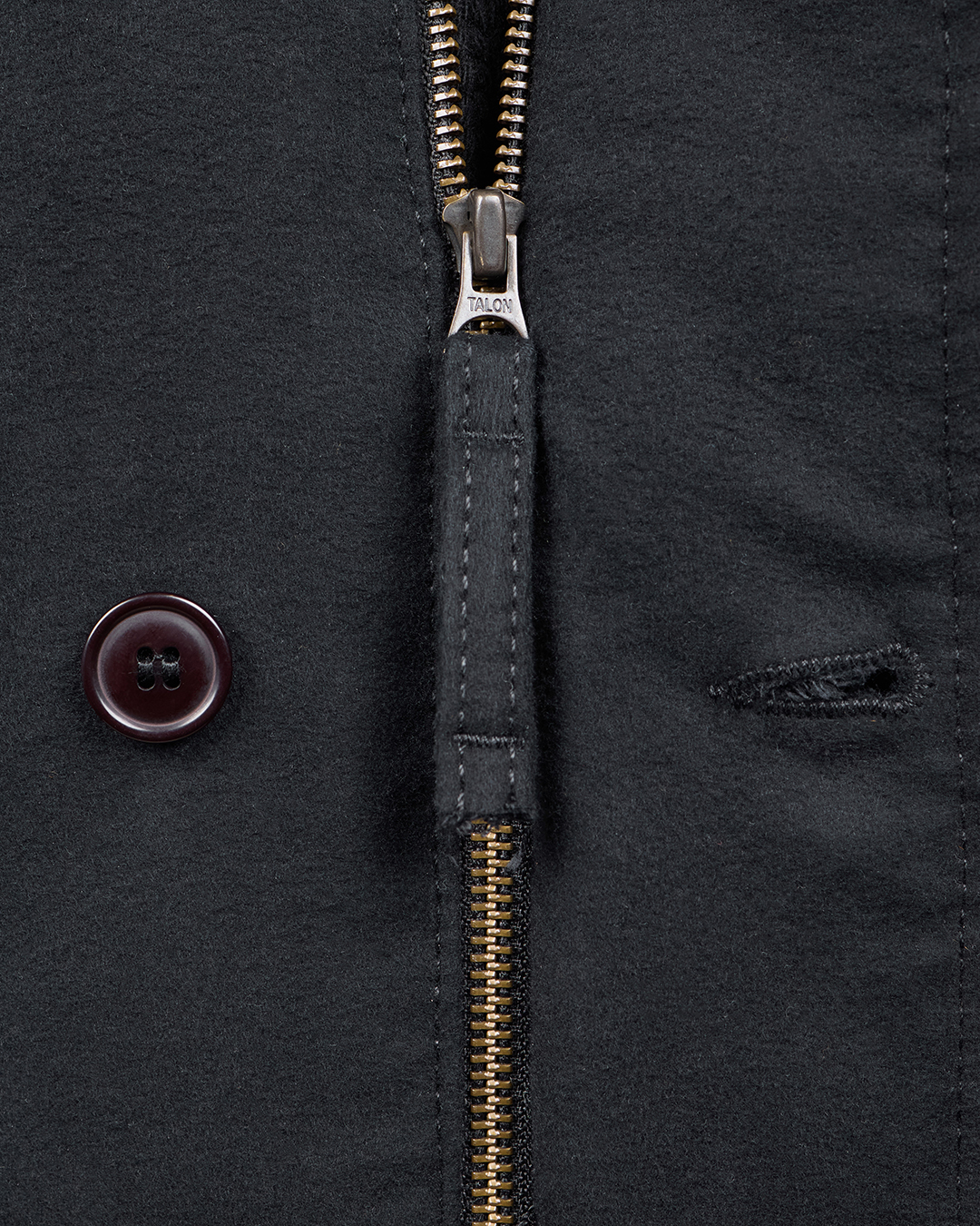 1943 N1 Deck Jacket Moleskin Sulphur Black