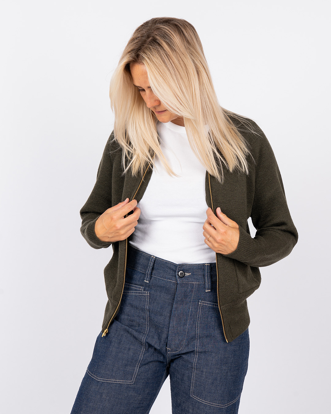 1943 C2 Sweater Olive Drab