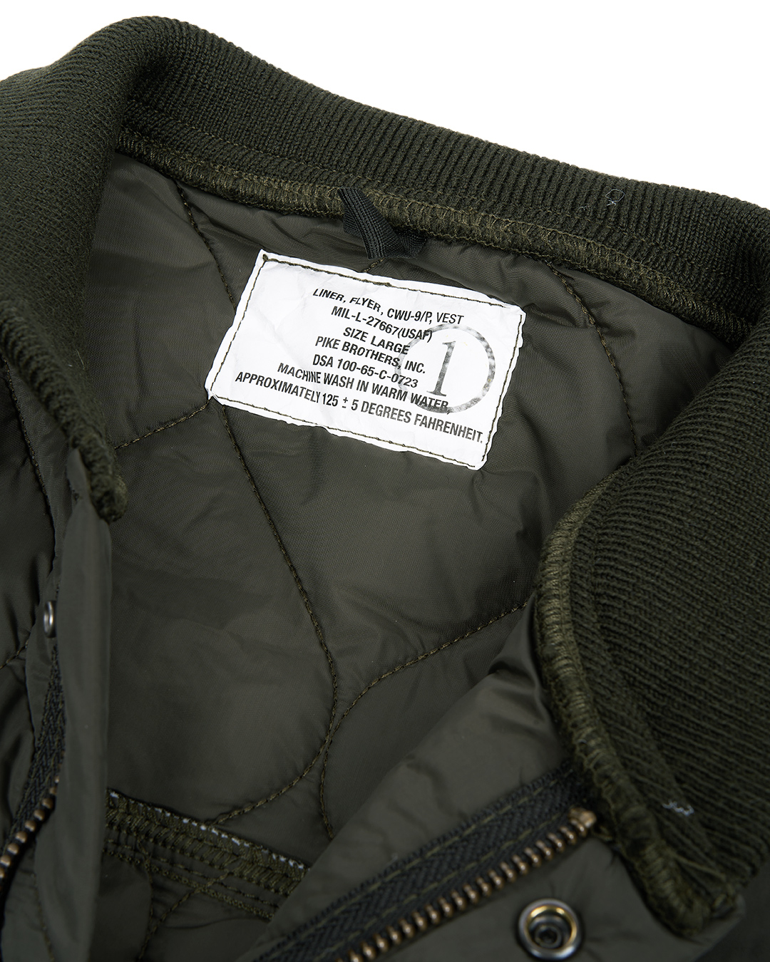 1965 CWU Vest olive drab 1965 CWU Vest olive drab