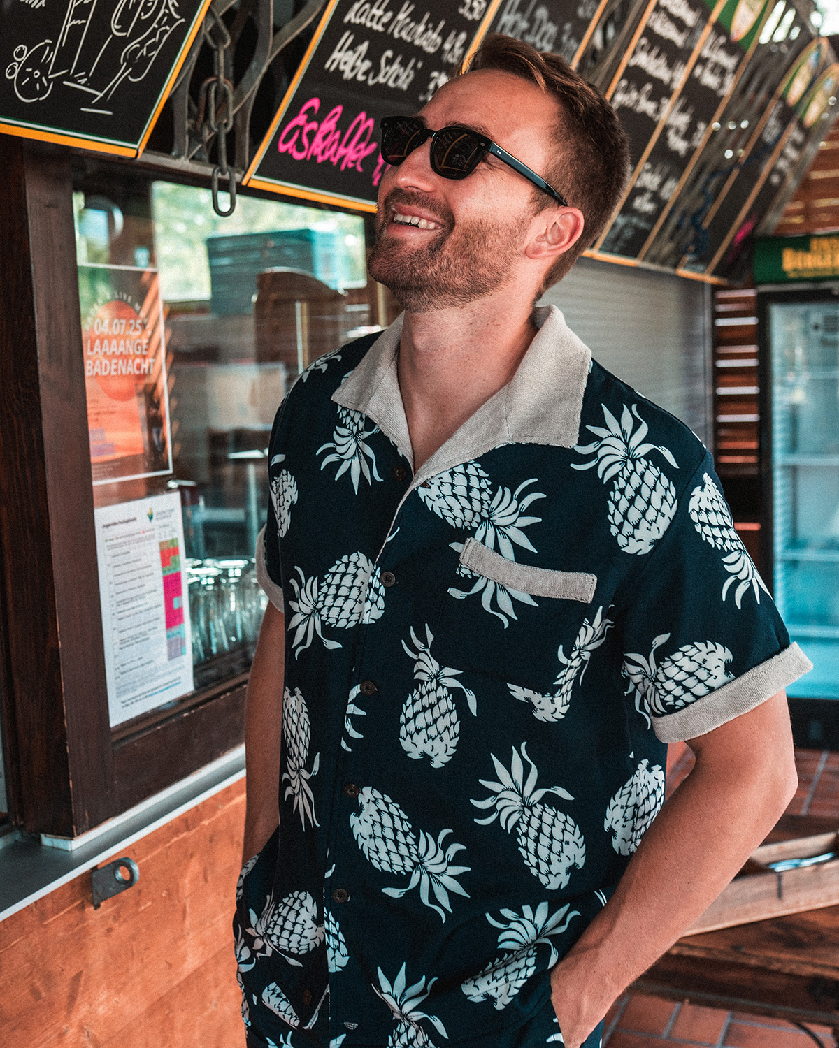 1961 Cabana Shirt Entrega Blue