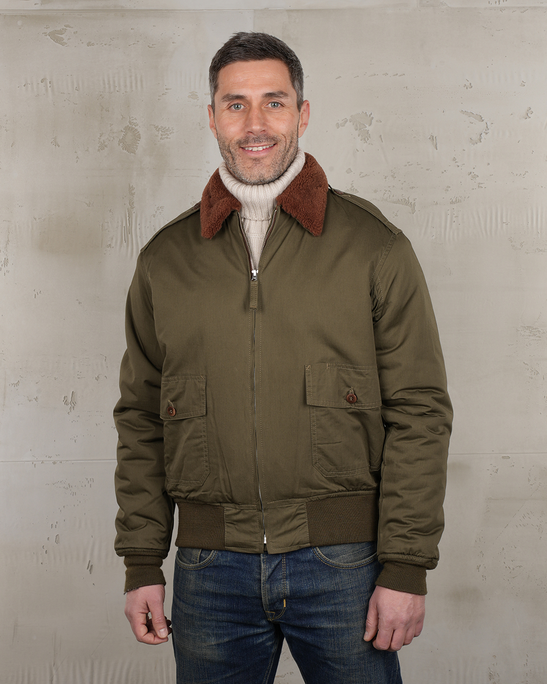 1943 B10 Flight Jacket olive drab