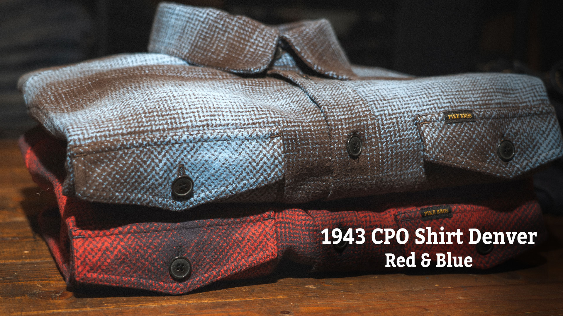 CPO Shirt Denver Red and Blue