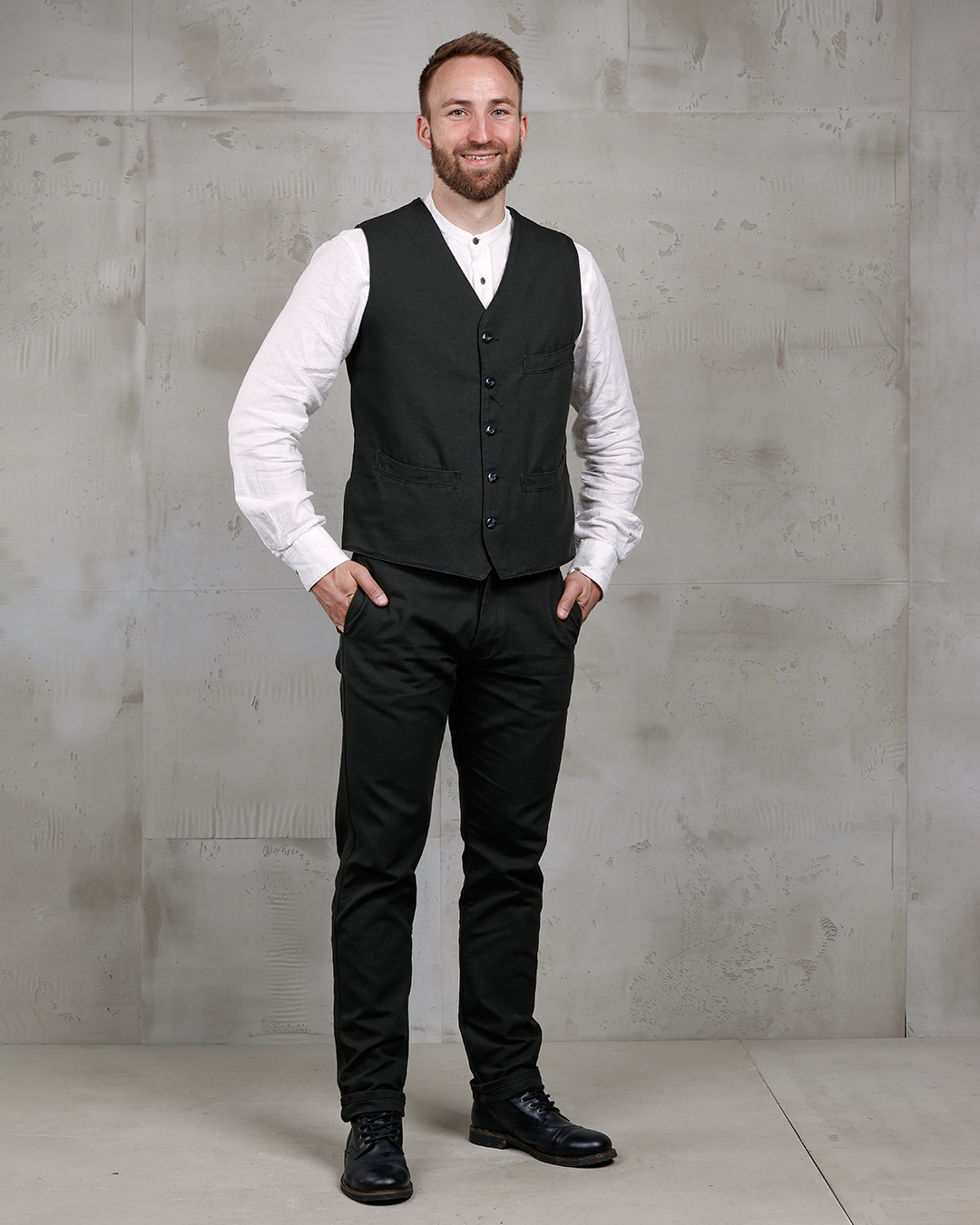1908 Hazienda Vest Panama Grey