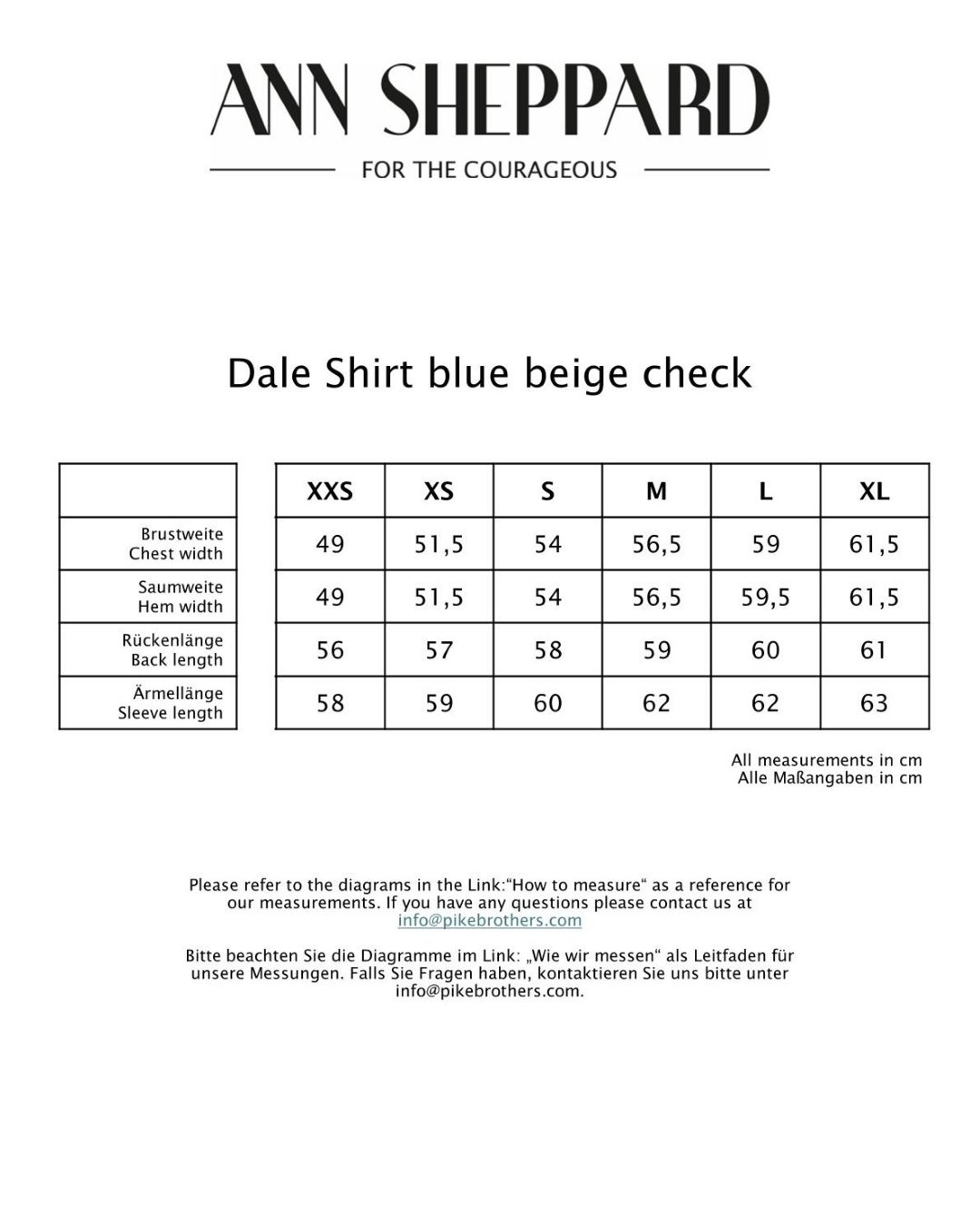 Dale Shirt Blue Beige Check