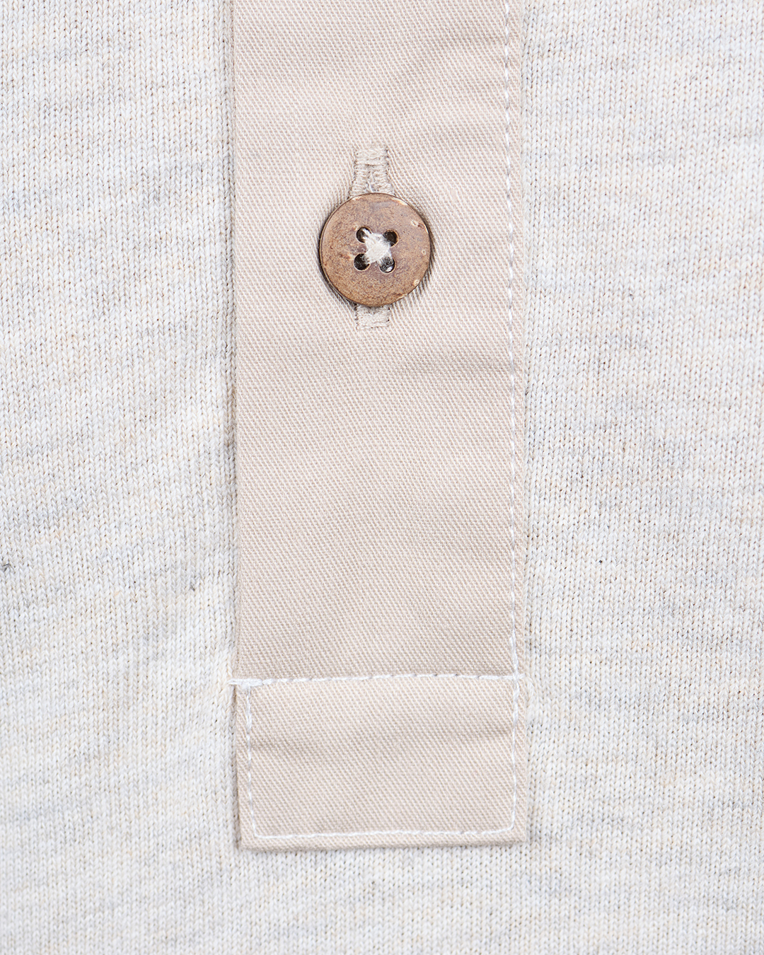 1927 Henley Shirt Long Sleeve Oatmeal