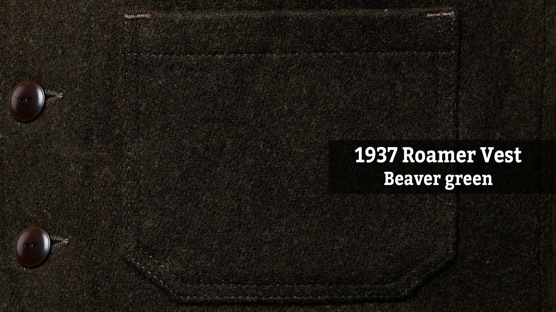 1937 Roamer Vest Beaver green