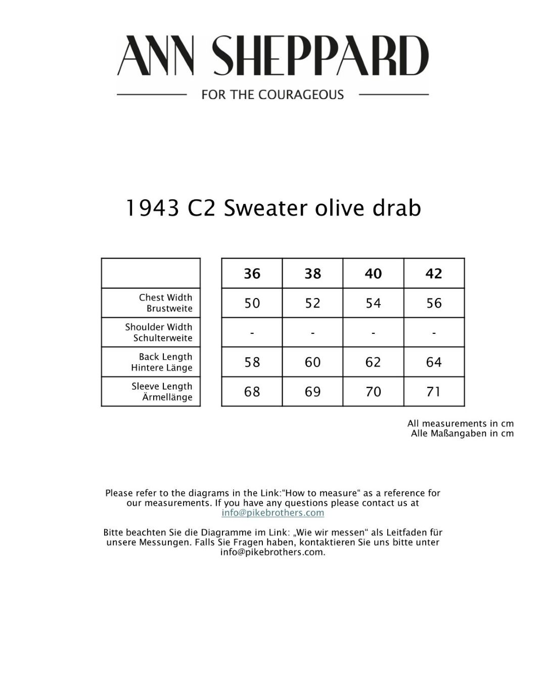 1943 C2 Sweater Olive Drab