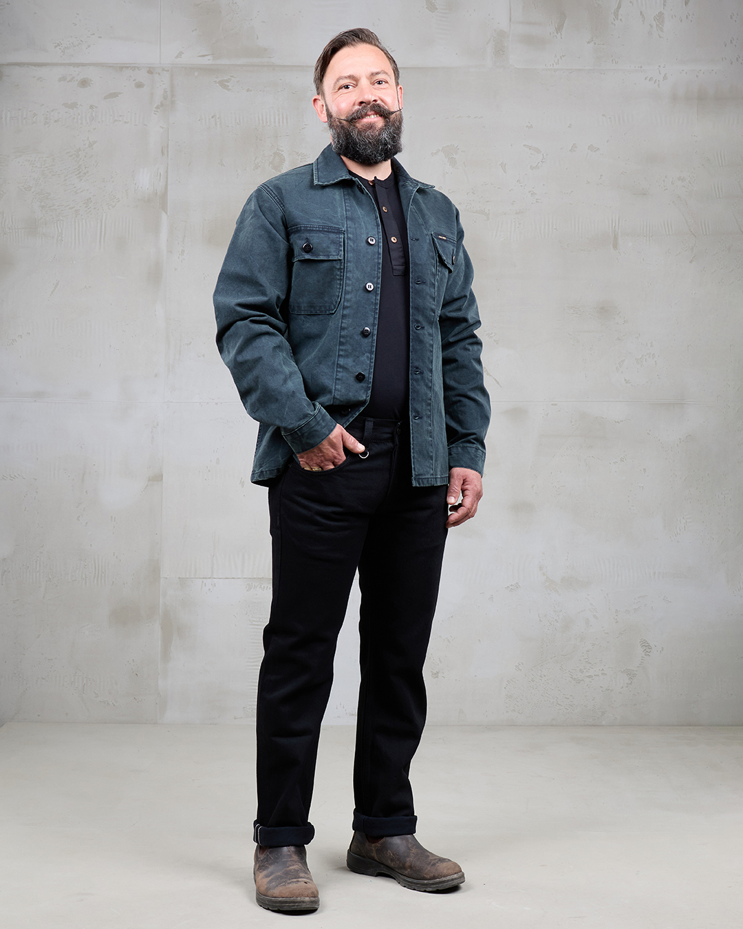1962 OG-107 Shirt Grease Black