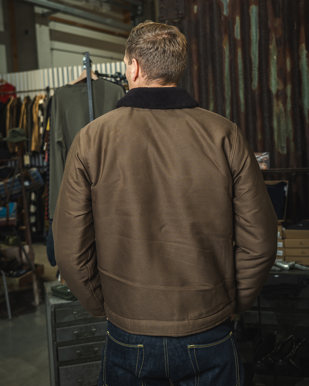 1944 N1 Deck Jacket waxed khaki