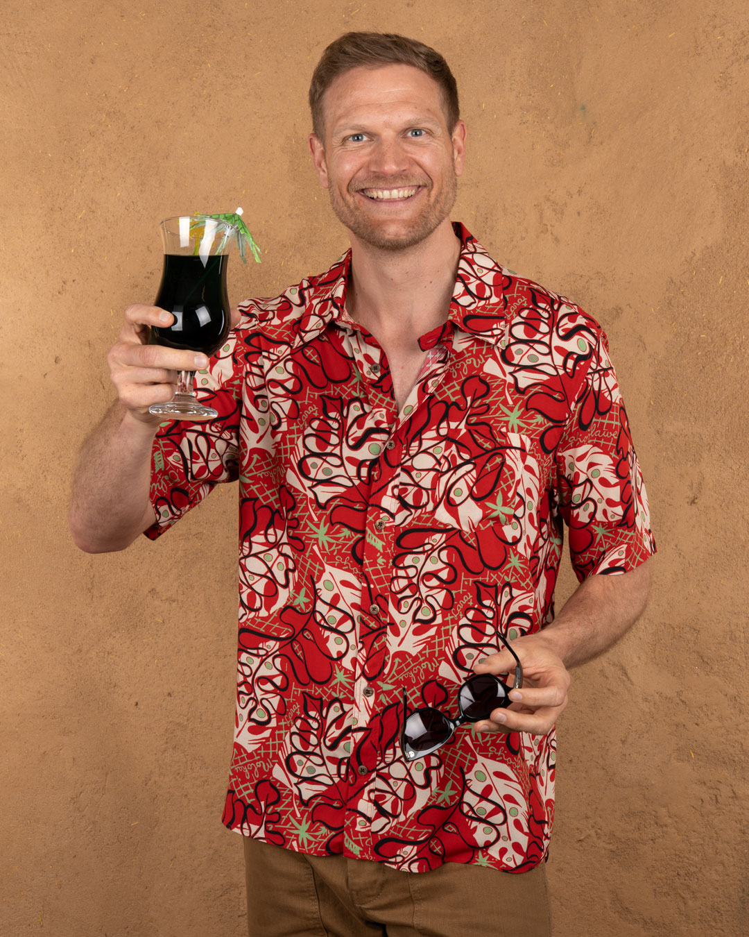 1948 Surf Shirt Kahoolawe Red