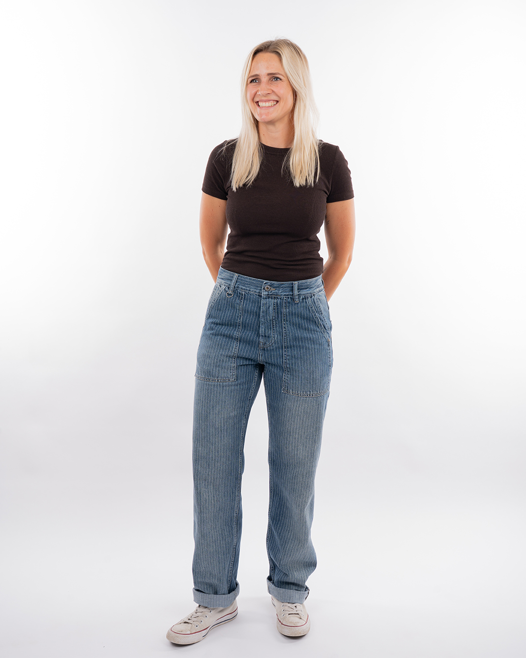 1967 Utility Trousers Blue Wabash Rinsed