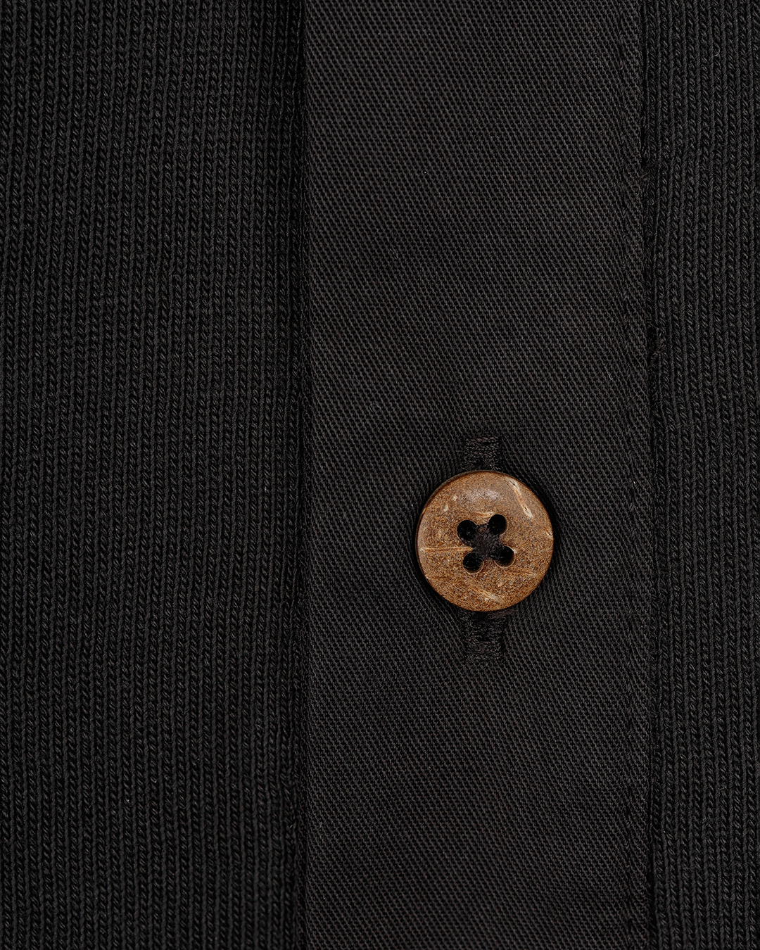 1927 Henley Shirt Long Sleeve Faded Black