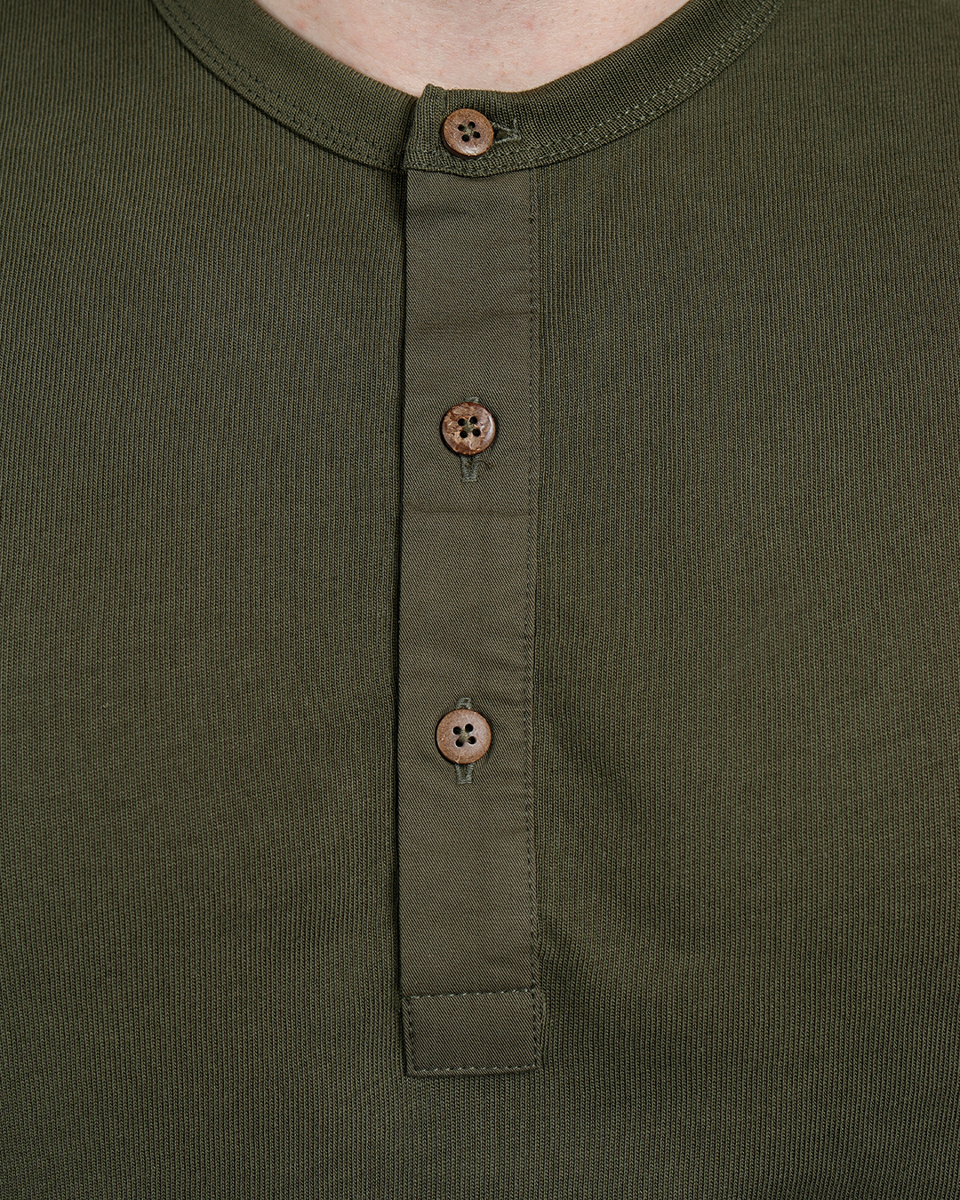 1927 Henley Shirt Short Sleeve Mojave Green