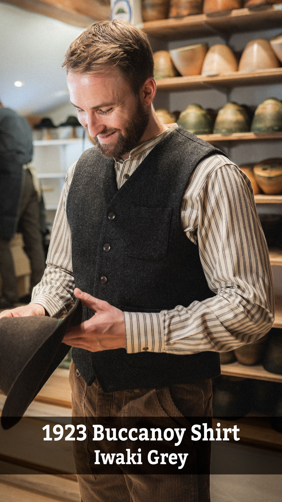 Buccanoy Shirt Iwaki Grey