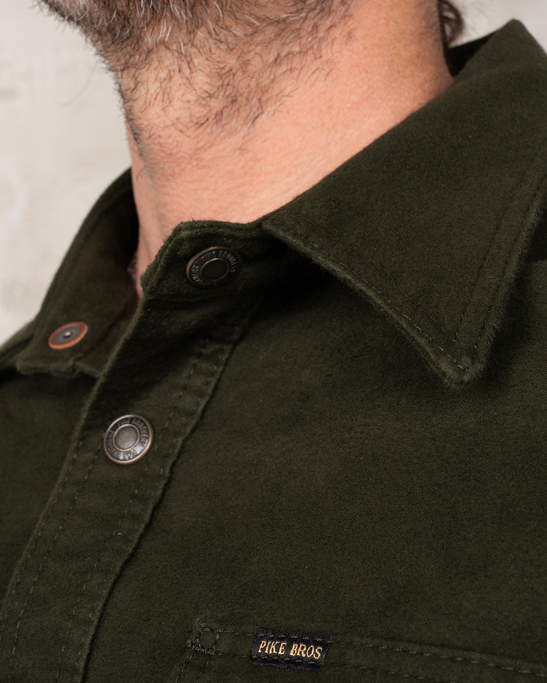 1943 CPO Shirt Moleskin moss