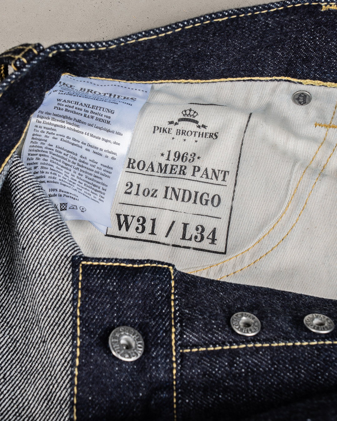 1963 Roamer Pant 21oz Indigo 1963 Roamer Pant 21oz Indigo