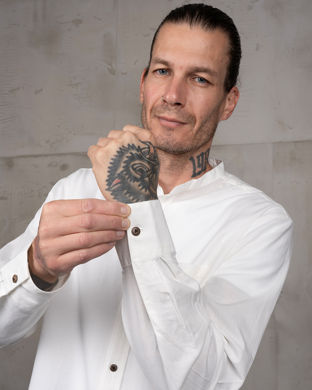 1923 Buccanoy Shirt white chambray