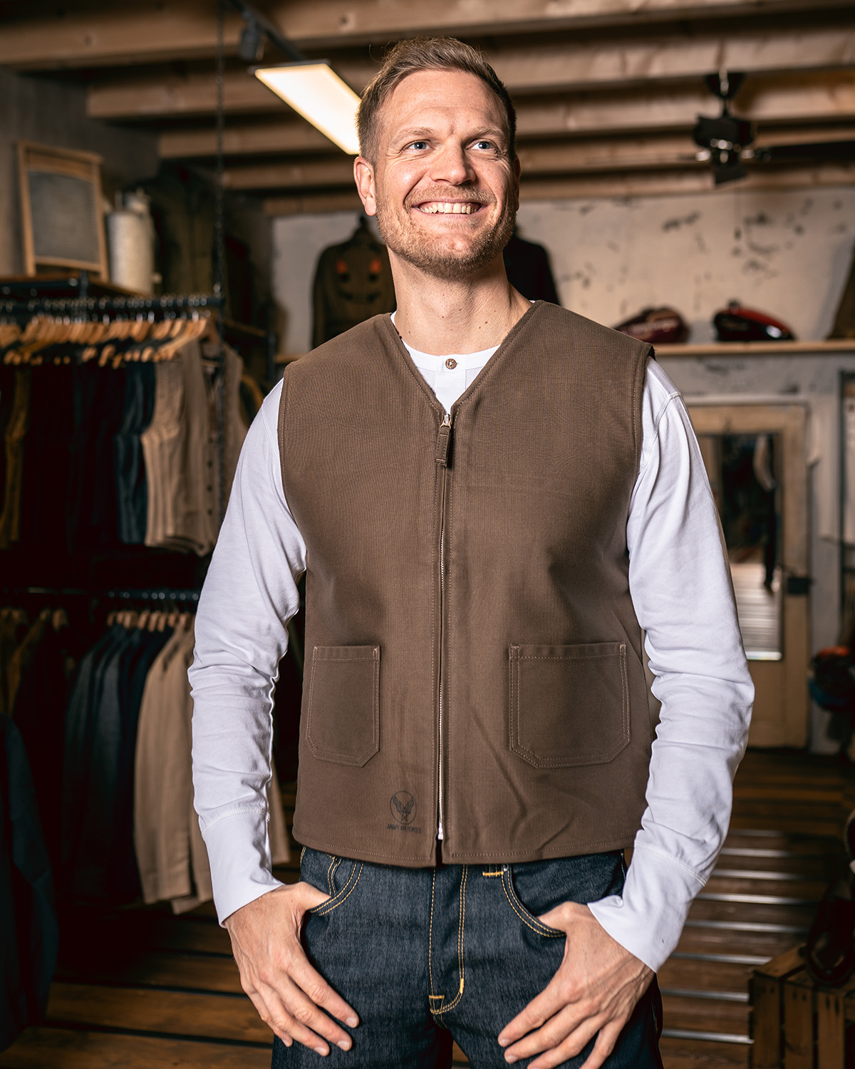 1942 C2 Vest Waxed Khaki