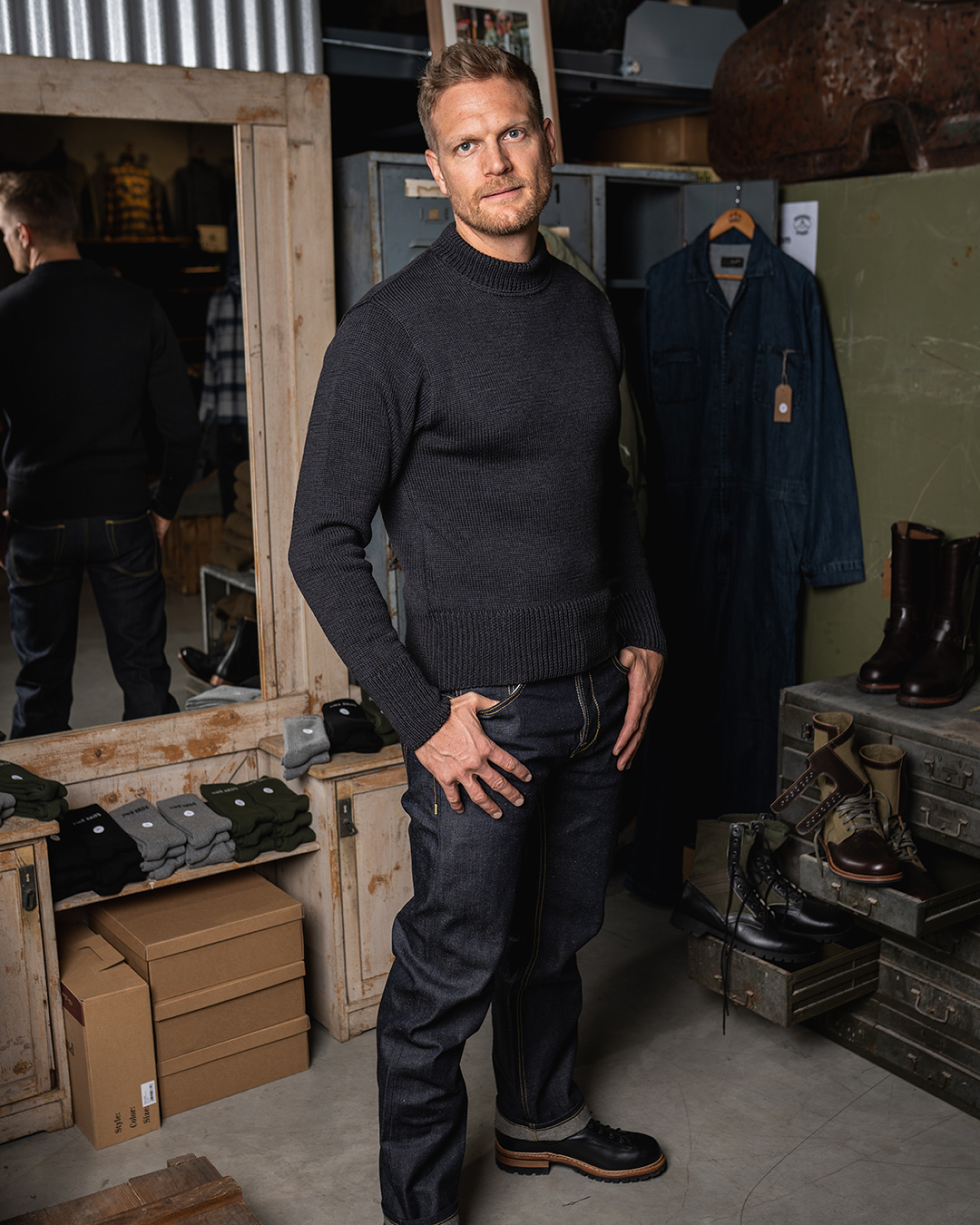 1941 USN Seaman Sweater anthracite 1941 USN Seaman Sweater anthracite