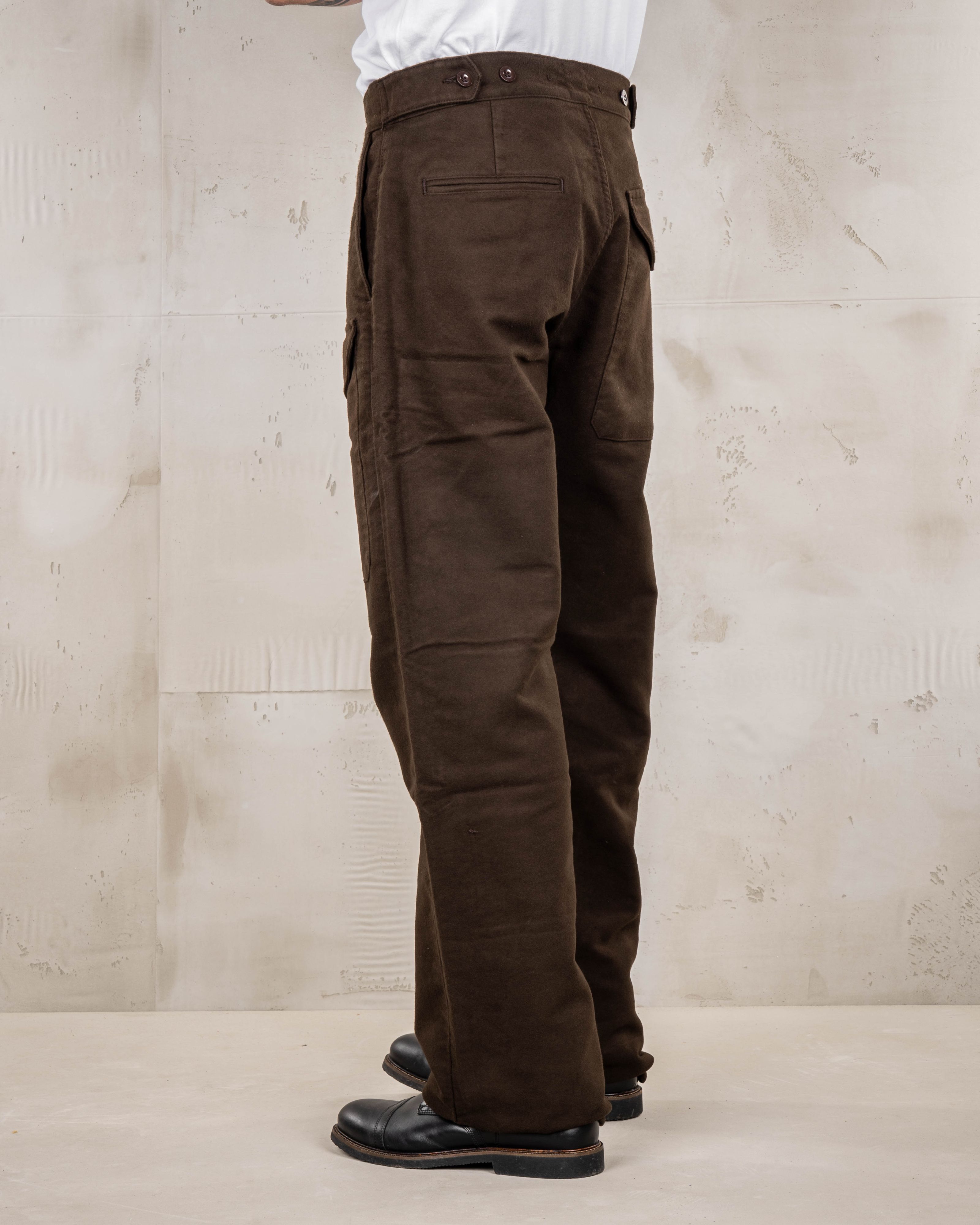 1952 Pattern Trousers Moleskin Soil Brown