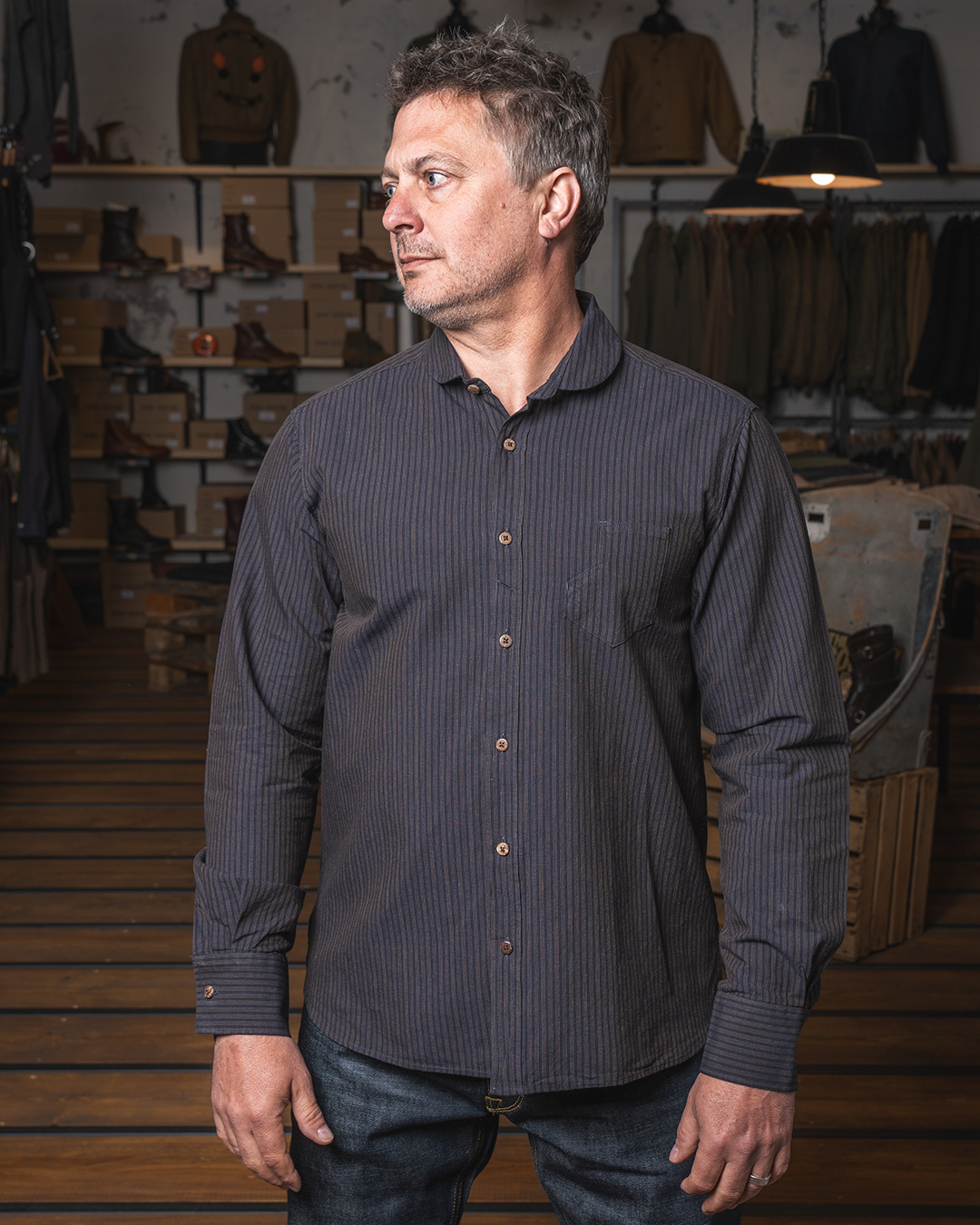 1908 Miner Shirt Hosai blue
