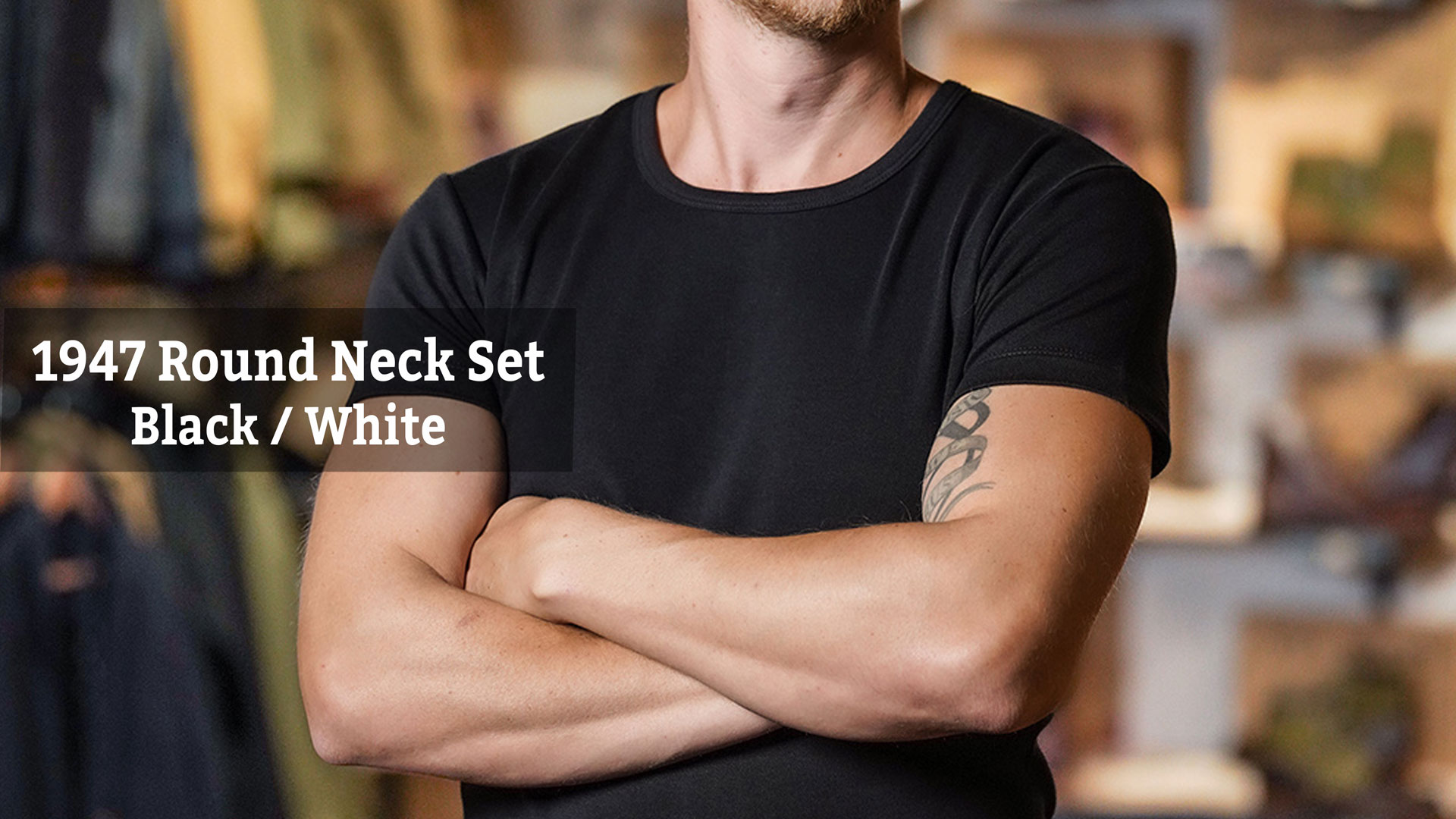 Round Neck Set Black