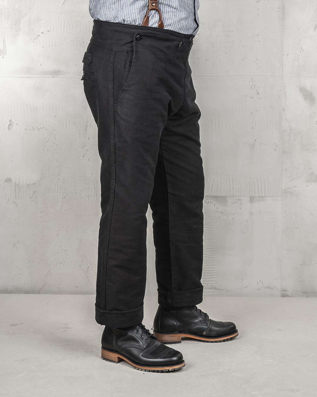 1935 Machinist Trousers Elephant Skin Black 1935 Machinist Trousers Elephant Skin Black