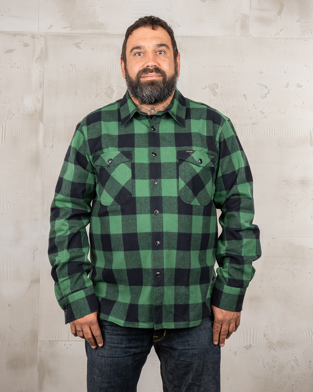 1943 CPO Shirt Buffalo Green Flannel