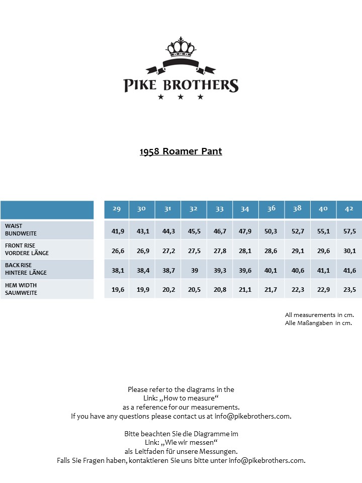 1958 Roamer Pant Hamburg blue 1958 Roamer Pant Hamburg blue