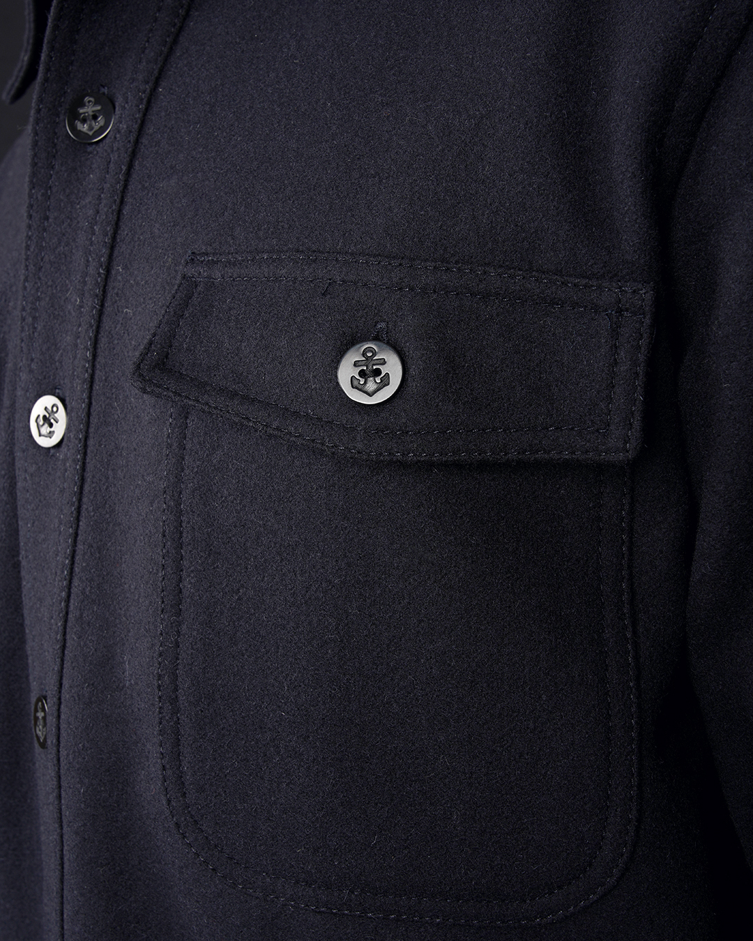 1943 CPO Shirt navy wool