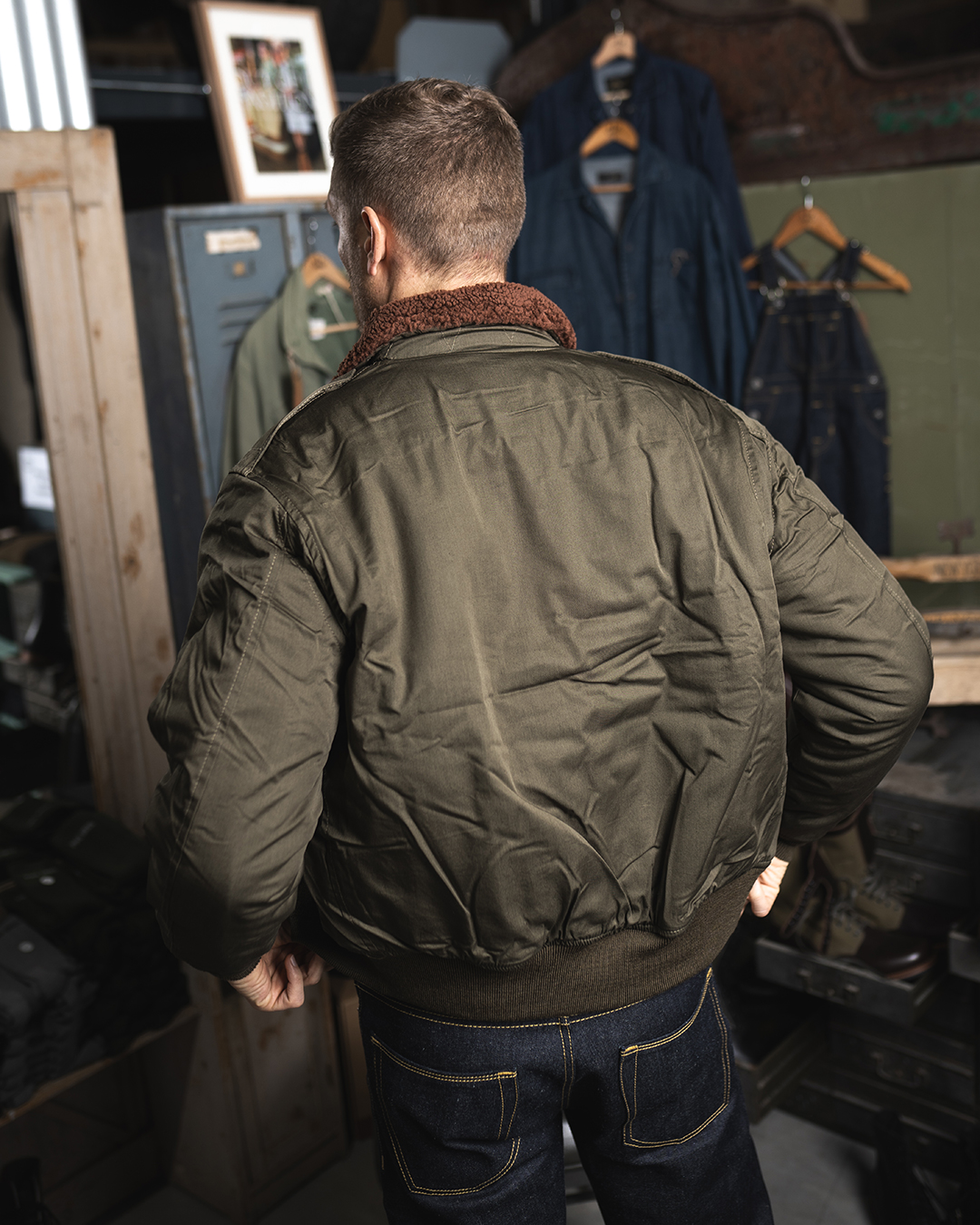 1943 B10 Flight Jacket olive drab 1943 B10 Flight Jacket olive drab