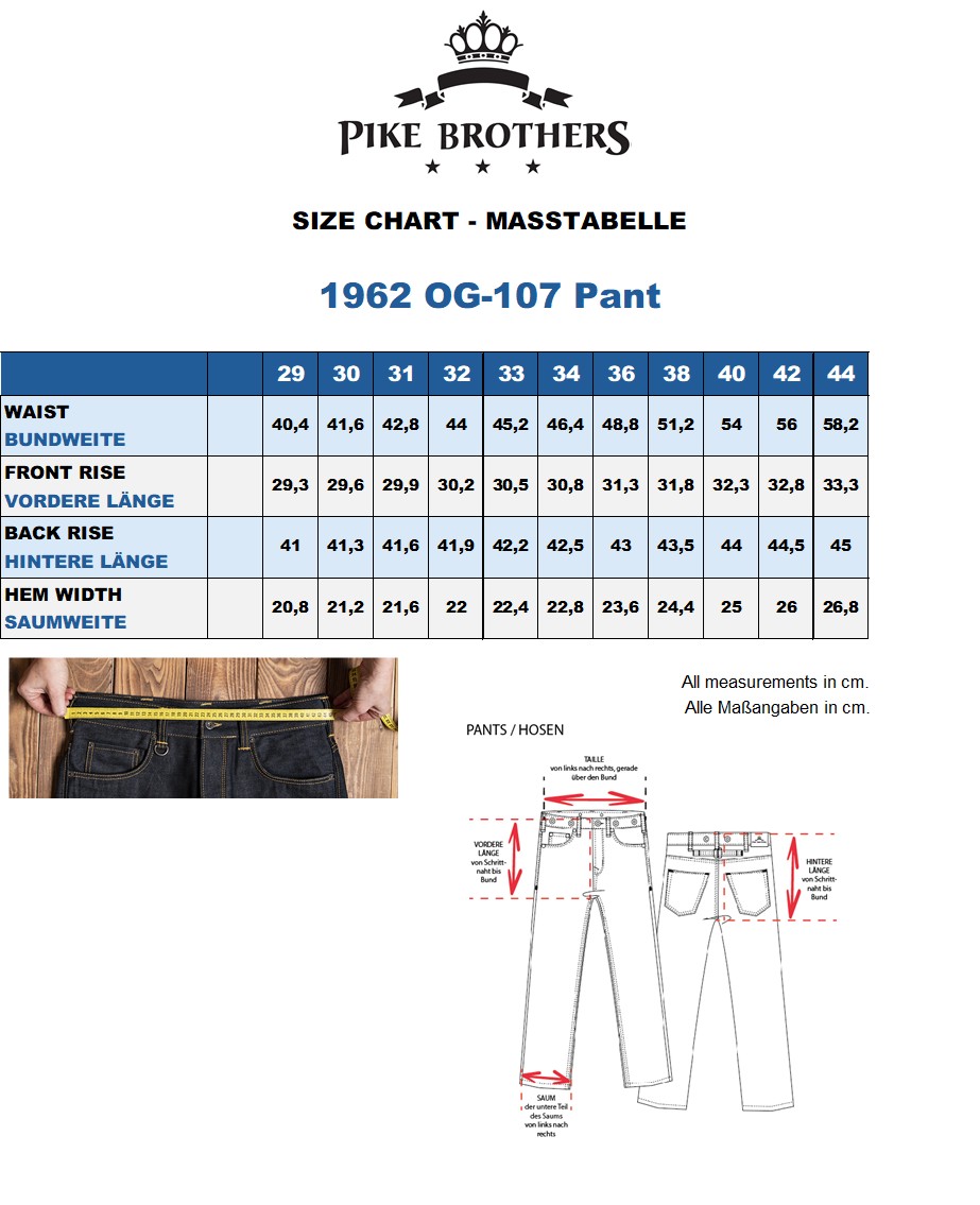 1962 OG-107 Pant Navy 1962 OG-107 Pant Navy
